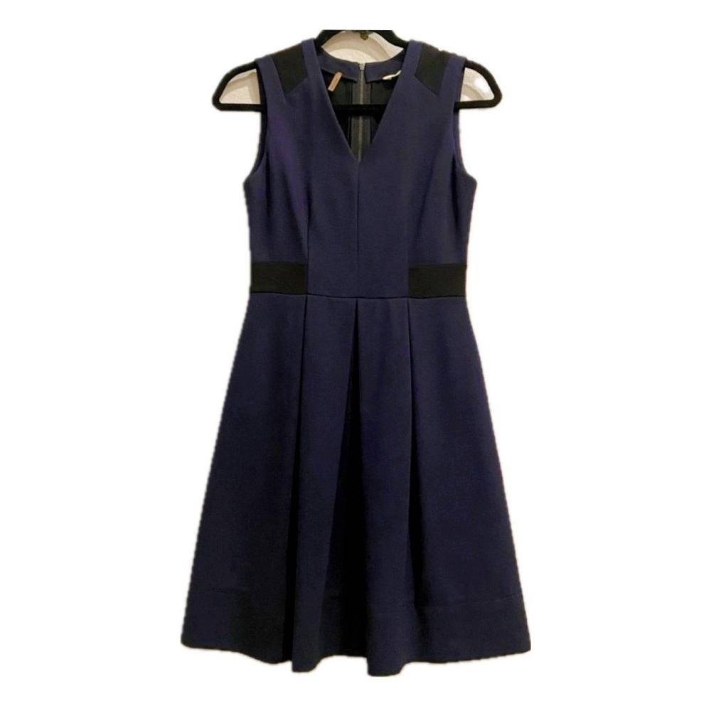 REBECCA TAYLOR  Ponte Pleated A-line Dress w/Pockets, Size 2